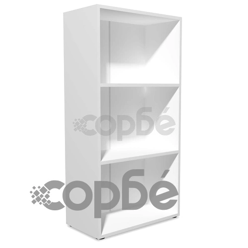 Етажерка за книги, инженерно дърво, 60x31x116,5 см, бяла ➤ топ цена ➤ sorbe.bg