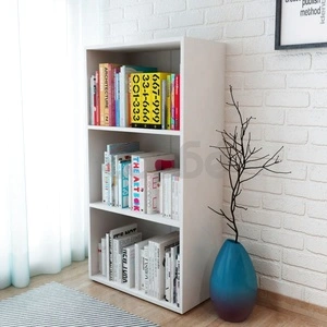 Етажерка за книги, инженерно дърво, 60x31x116,5 см, бяла