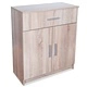 Бюфет от инженерно дърво, 71 x 35 x 88 см, дъб