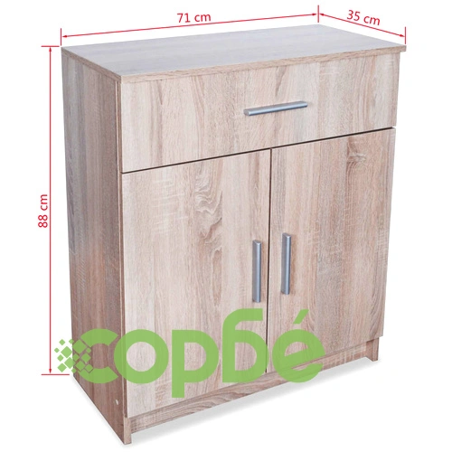 Бюфет от инженерно дърво, 71 x 35 x 88 см, дъб ➤ топ цена ➤ sorbe.bg