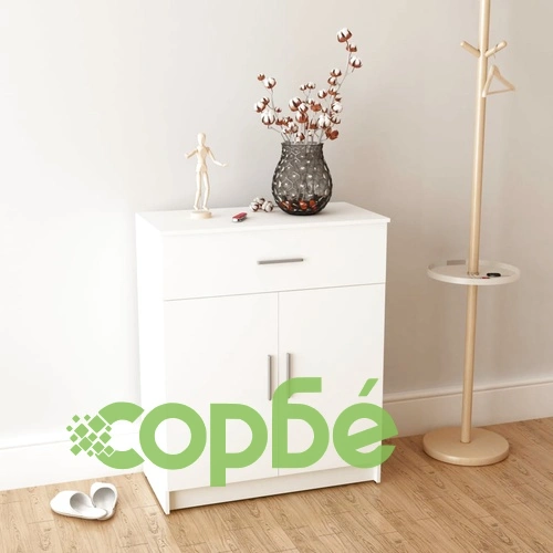Бюфет от инженерно дърво, 71 x 35 x 88 см, бял ➤ топ цена ➤ sorbe.bg