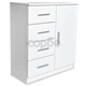 Бюфет от инженерно дърво, 79x35x88 см, бял