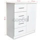 Бюфет от инженерно дърво, 79x35x88 см, бял