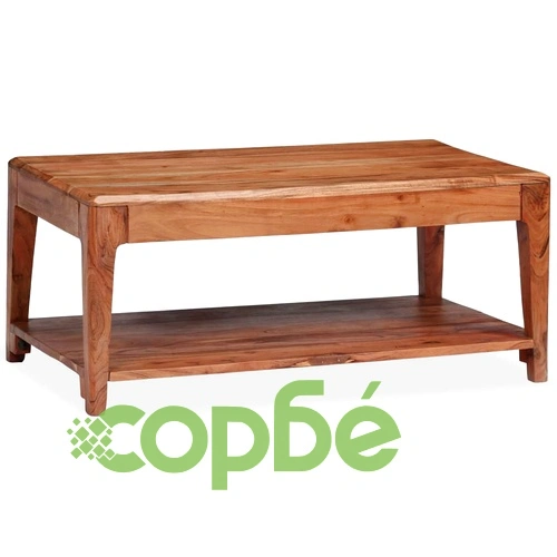 Маса за кафе, масивно дърво, 88x50x38 см ➤ топ цена ➤ sorbe.bg