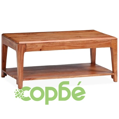 Маса за кафе, масивно дърво, 88x50x38 см ➤ топ цена ➤ sorbe.bg