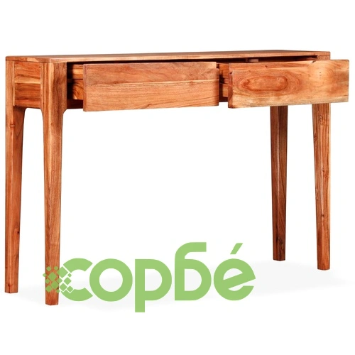 Конзолна маса, дървен масив, 118x30x80 cм ➤ топ цена ➤ sorbe.bg