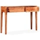 Конзолна маса, дървен масив, 118x30x80 cм
