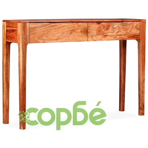 Конзолна маса, дървен масив, 118x30x80 cм ➤ топ цена ➤ sorbe.bg