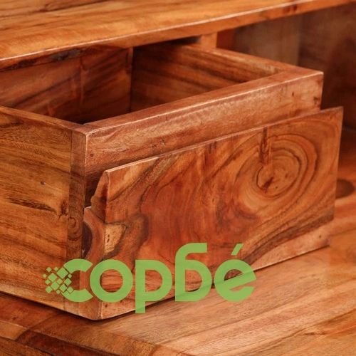 Писалище с чекмеджета, дървен масив, 88x50x90 см ➤ топ цена ➤ sorbe.bg