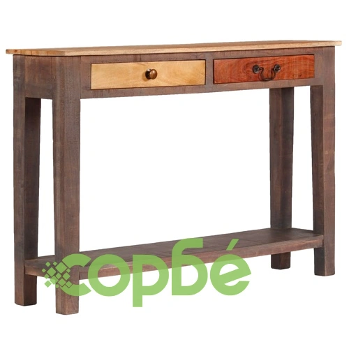 Конзолна маса, масивно дърво, винтидж, 118x30x80 cм ➤ топ цена ➤ sorbe.bg