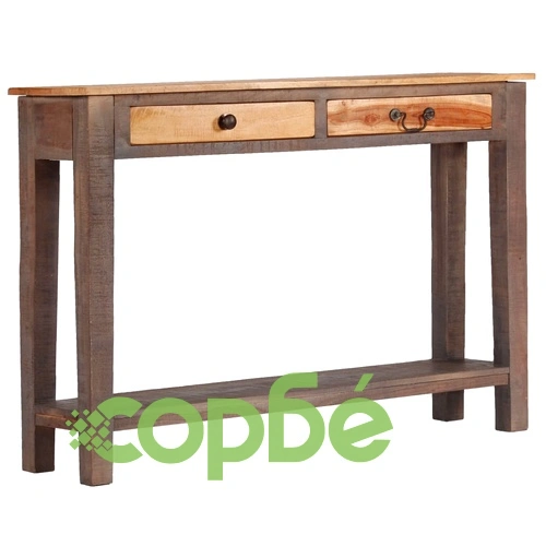 Конзолна маса, масивно дърво, винтидж, 118x30x80 cм ➤ топ цена ➤ sorbe.bg