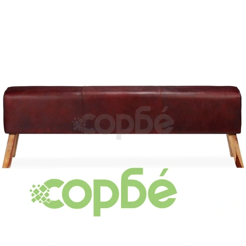 Пейка, естествена кожа, кафява, 160х28х50 см   ➤ топ цена ➤ sorbe.bg