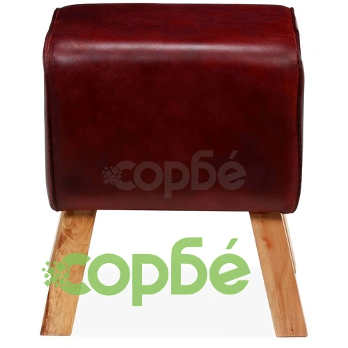 Пейка, естествена кожа, кафява, 40х30х45 см    ➤ топ цена ➤ sorbe.bg