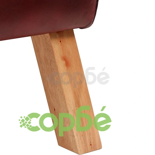 Пейка, естествена кожа, кафява, 40х30х45 см    ➤ топ цена ➤ sorbe.bg