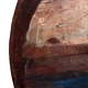 Маса за кафе регенерирано дърво масив черна основа 60x60x33 cм