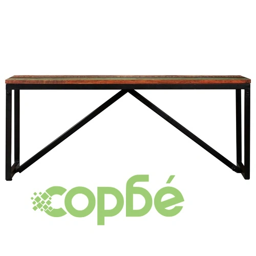 Пейка от регенерирано дърво масив, 110х35х45 см ➤ топ цена ➤ sorbe.bg