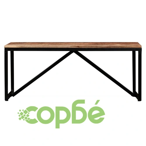 Пейка, мангова дървесина масив, 110х35х45 см ➤ топ цена ➤ sorbe.bg