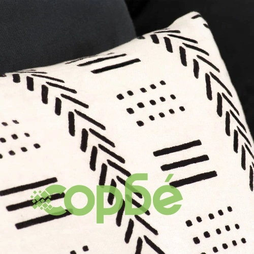 2-местен модулен пуф, сиви ивици, текстил ➤ топ цена ➤ sorbe.bg