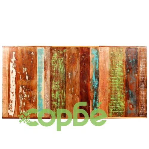 Трапезна маса, регенерирано дърво масив, 180 cм ➤ топ цена ➤ sorbe.bg