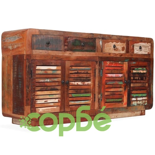 Бюфет, регенерирано дърво масив, 150x35x75 cм ➤ топ цена ➤ sorbe.bg