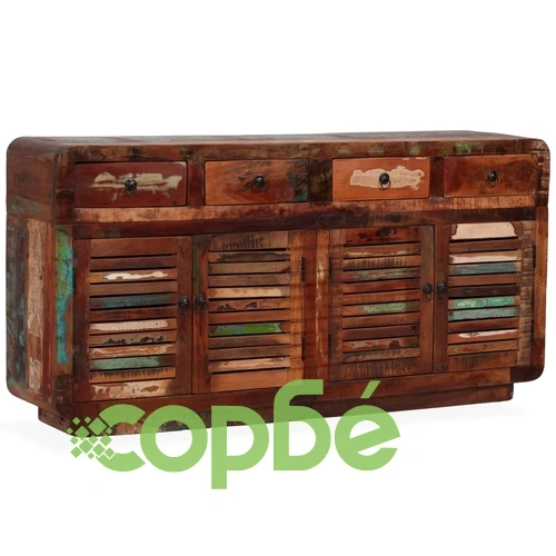 Бюфет, регенерирано дърво масив, 150x35x75 cм ➤ топ цена ➤ sorbe.bg