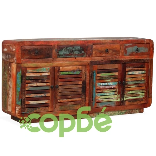 Бюфет, регенерирано дърво масив, 150x35x75 cм ➤ топ цена ➤ sorbe.bg