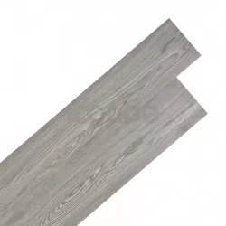 Самозалепващи подови дъски от PVC 5,02 м² 2 мм тъмносиви