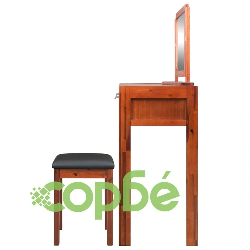 Тоалетка с табуретка и огледало, акация масив ➤ топ цена ➤ sorbe.bg