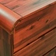 Скрин с чекмеджета, акациево дърво масив, 90x37x75 см