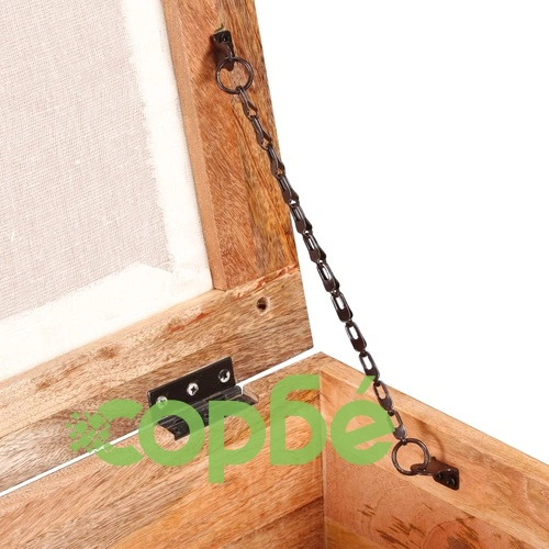 Пейка за съхранение, регенерирано дърво масив, 40x40x45 см ➤ топ цена ➤ sorbe.bg