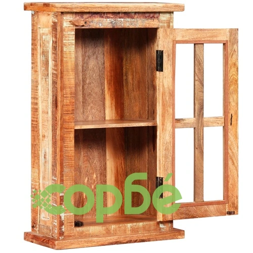 Стенен шкаф, регенерирано дърво масив, 44x21x72 см ➤ топ цена ➤ sorbe.bg