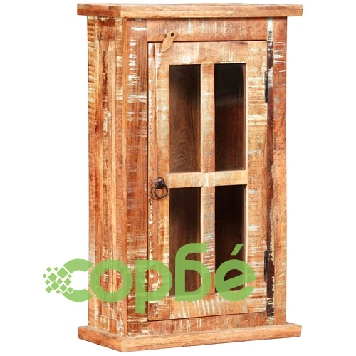 Стенен шкаф, регенерирано дърво масив, 44x21x72 см ➤ топ цена ➤ sorbe.bg