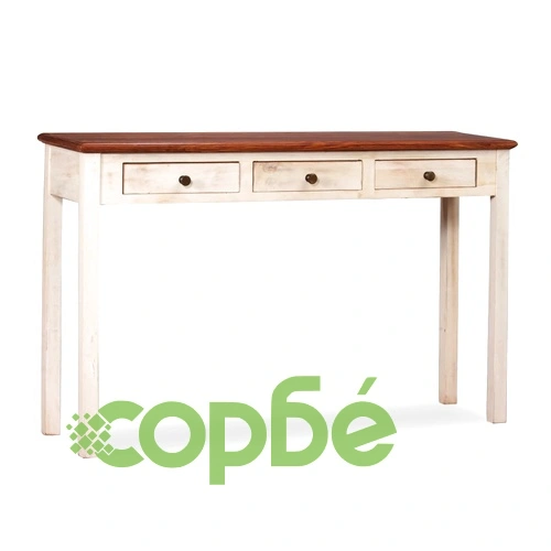 Конзолна маса, акациево дърво масив, манго, 120x30x76 cм ➤ топ цена ➤ sorbe.bg