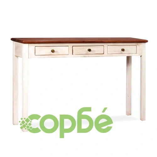 Конзолна маса, акациево дърво масив, манго, 120x30x76 cм ➤ топ цена ➤ sorbe.bg