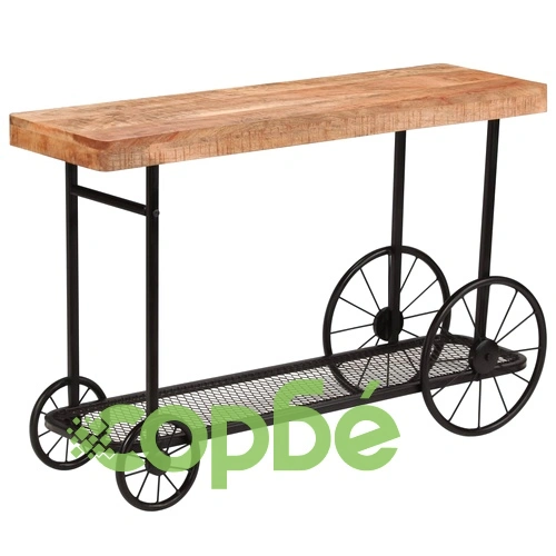 Конзолна маса, мангово дърво масив, 115x36x76 cм ➤ топ цена ➤ sorbe.bg