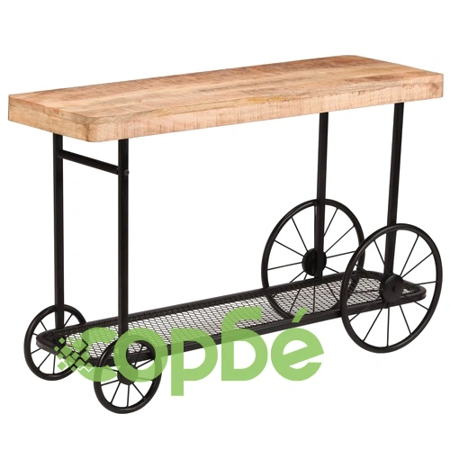 Конзолна маса, мангово дърво масив, 115x36x76 cм ➤ топ цена ➤ sorbe.bg