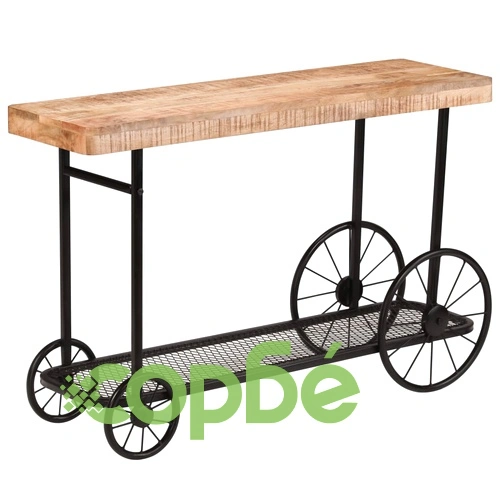 Конзолна маса, мангово дърво масив, 115x36x76 cм ➤ топ цена ➤ sorbe.bg