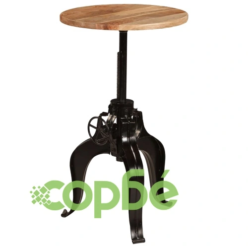 Бар маса, мангово дърво масив, 60x(76-110) см ➤ топ цена ➤ sorbe.bg