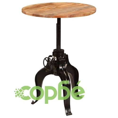 Бар маса, мангово дърво масив, 75x(76-110) см ➤ топ цена ➤ sorbe.bg