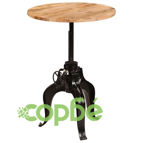 Бар маса, мангово дърво масив, 75x(76-110) см ➤ топ цена ➤ sorbe.bg