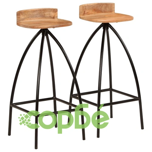 Бар комплект от 3 части, мангово дърво масив ➤ топ цена ➤ sorbe.bg