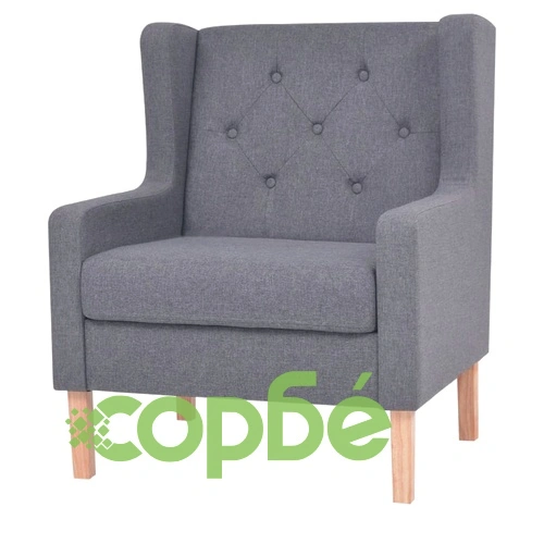 Фотьойл, сив, текстил ➤ топ цена ➤ sorbe.bg