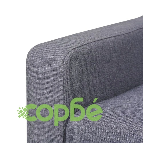 2-местен диван от плат, сив ➤ топ цена ➤ sorbe.bg