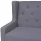 Триместен диван, текстил, сив