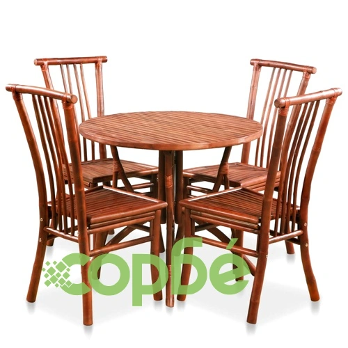 Трапезен комплект, 5 части, бамбук ➤ топ цена ➤ sorbe.bg