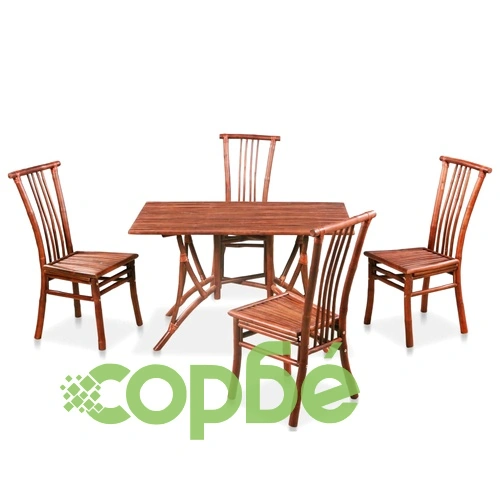 Трапезен комплект, 5 части, бамбук ➤ топ цена ➤ sorbe.bg