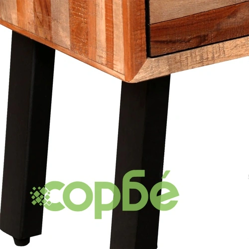 Страничен шкаф, 6 чекмеджета, регенериран тик масив, 70х30х76см ➤ топ цена ➤ sorbe.bg