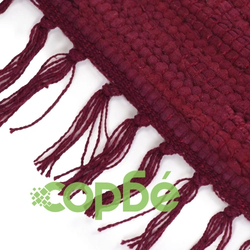 Ръчно тъкан Chindi килим, 200x290 см, бордо ➤ топ цена ➤ sorbe.bg