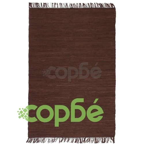 Ръчно тъкан Chindi килим, 120x170 см, кафяв ➤ топ цена ➤ sorbe.bg