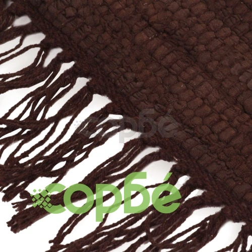 Ръчно тъкан Chindi килим, 120x170 см, кафяв ➤ топ цена ➤ sorbe.bg